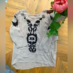 100% silk top from Anthropologie